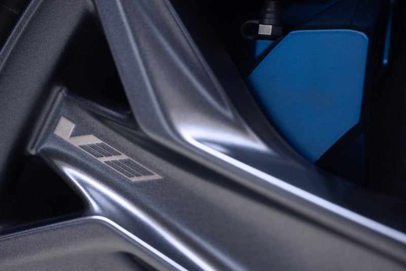 Close-up of the 2026 OPTIQ-V Brembo Performance Front Brakes | Faulkner Cadillac Bethlehem in Bethlehem PA