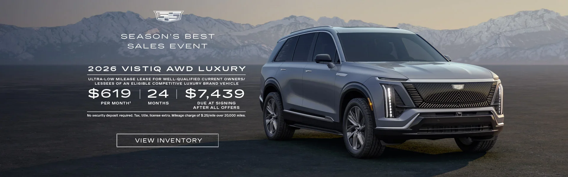 Cadillac VISTIQ Lease Offer