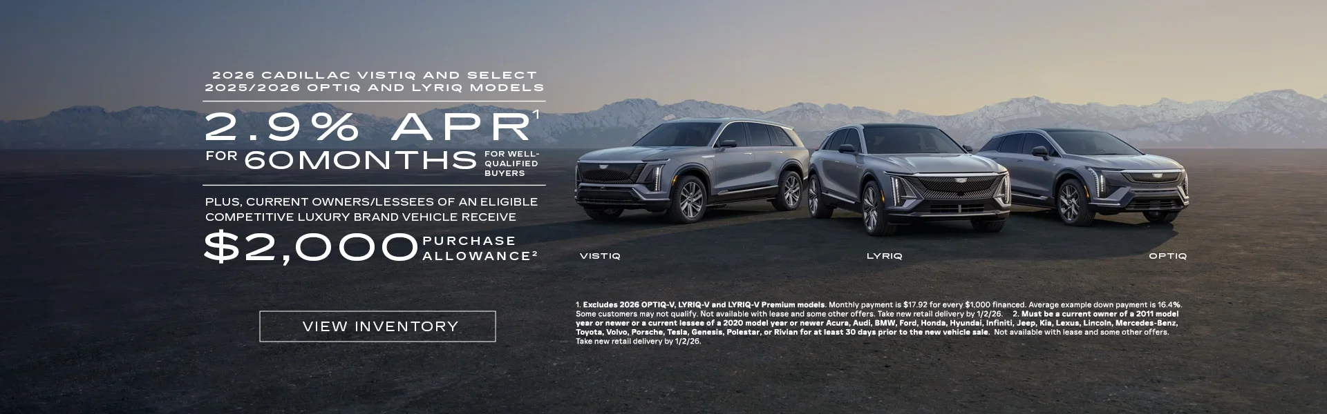 Cadillac APR Lease Offer